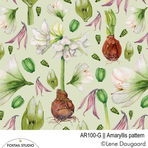 amaryllis mønsterdesign