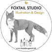 Foxtail studio logo Lene Daugaard illustration