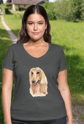Shirt med hundemotiv