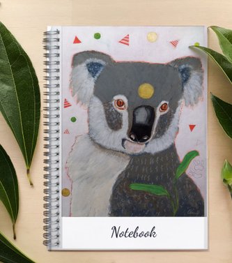 notesbog med koala